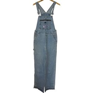 Vtg Y2K PowerPuff Girls Denim Overalls Medium 100% Cotton